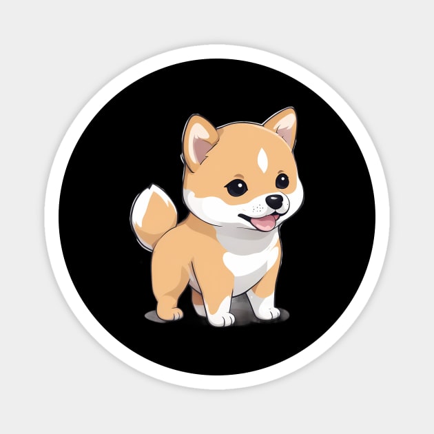 Tiny Baby Shiba Inu Magnet by animegirlnft